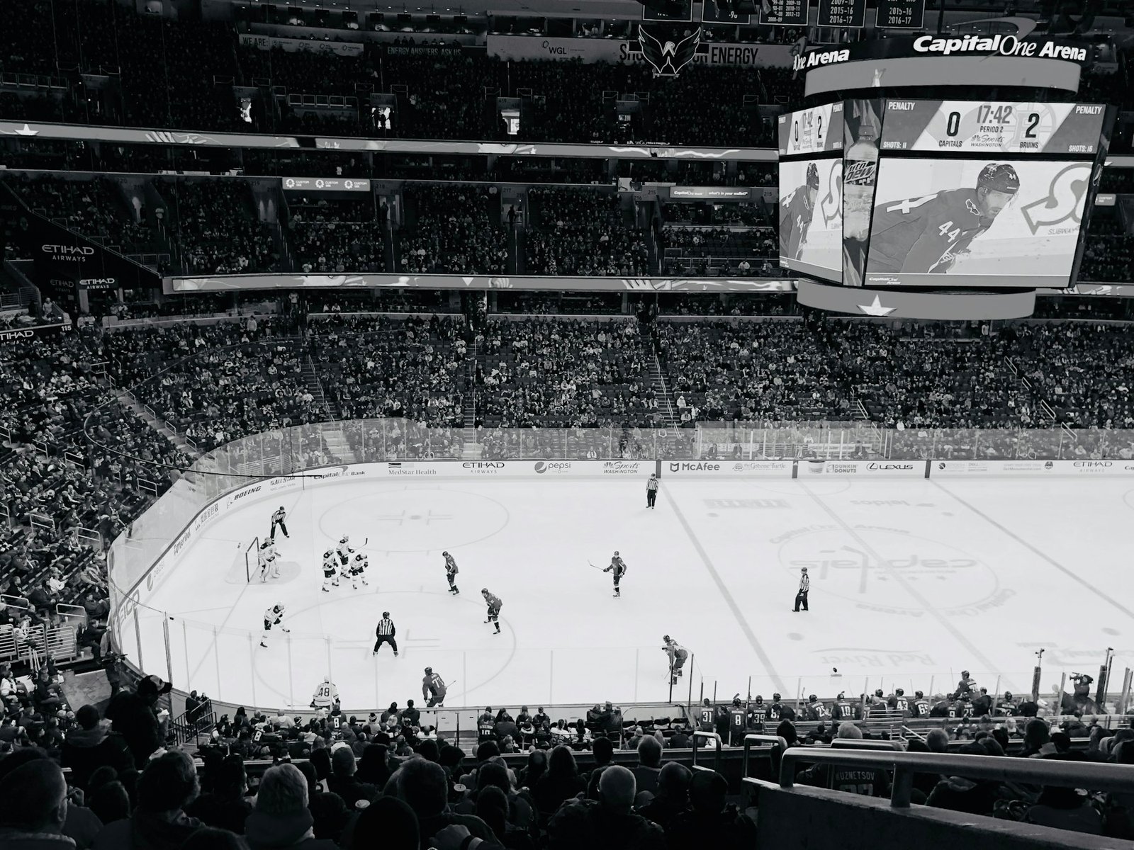 Joueurs de hockey sur glace pendant un match